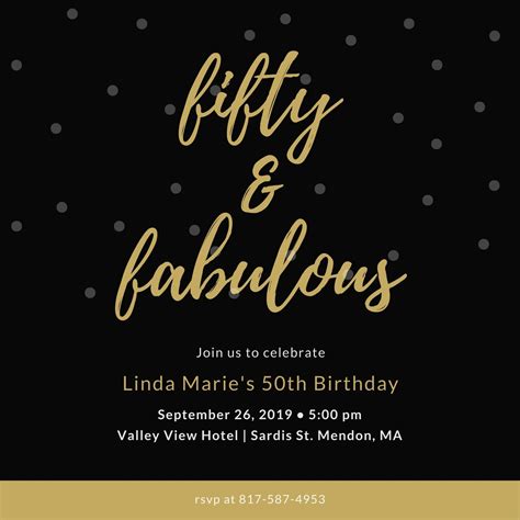 blank 50th birthday invitations|Fabulous 50 .